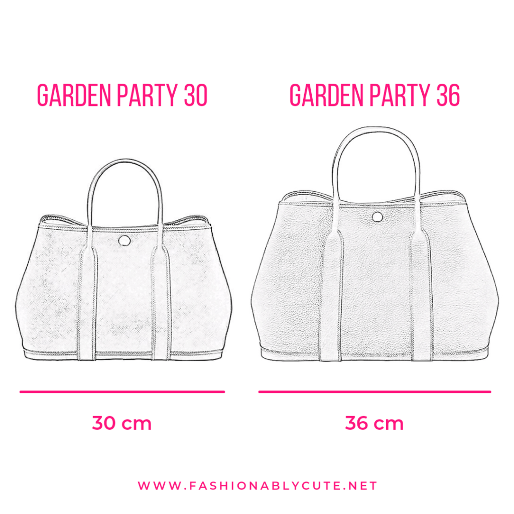 Hermes Garden Party Size Comparison